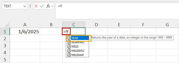Double-click formula
