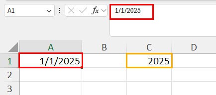 Year fixed using VBA